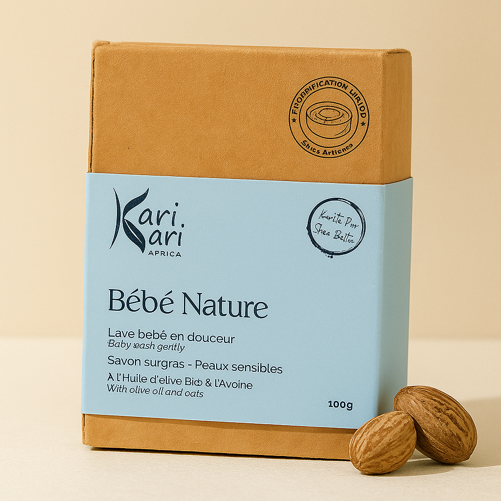 Savon Bébé Nature à l'Huile d'Olive BIO et à l'Avoine - Kari Kari