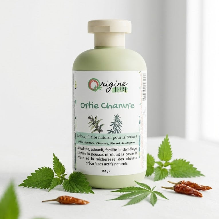 Lait Capillaire Ortie Chanvre - Origine Terre
